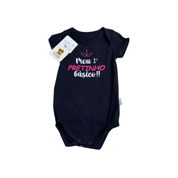 Body Aconchego Curto Preto