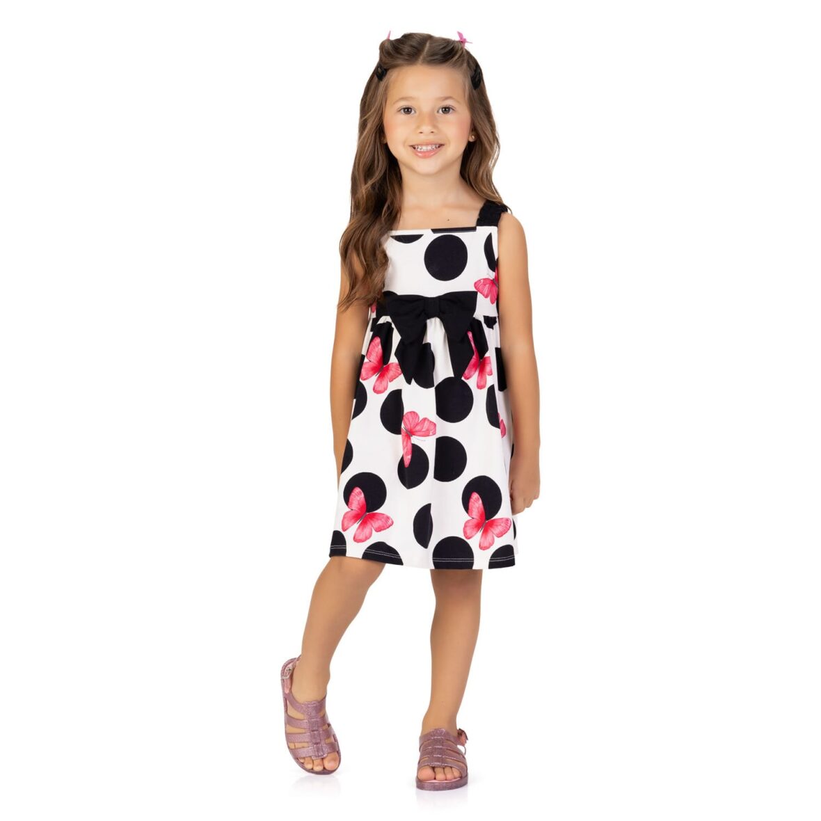 Vestido Infantil Laço e Borboleta – Kyly