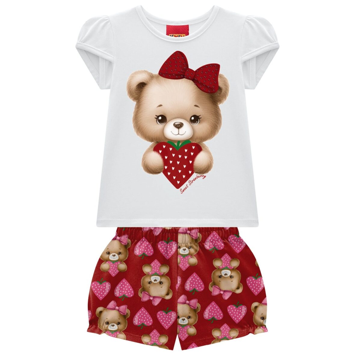 Conjunto Ursinha Moranguinho – Kyly