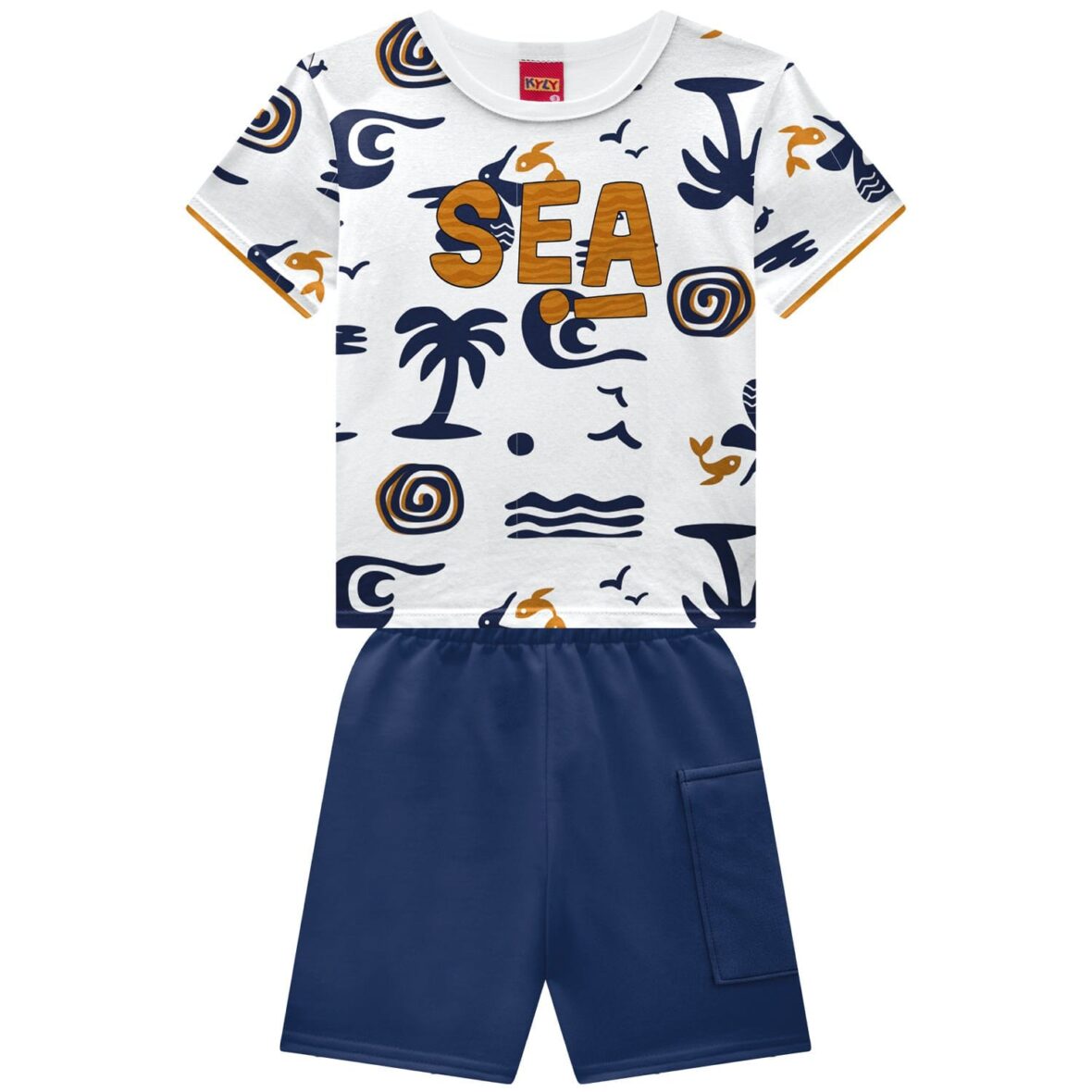 Conjunto Estampa Praia – Kyly