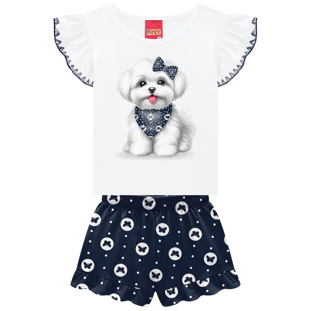 Conjunto Estampa Cachorrinho – Kyly