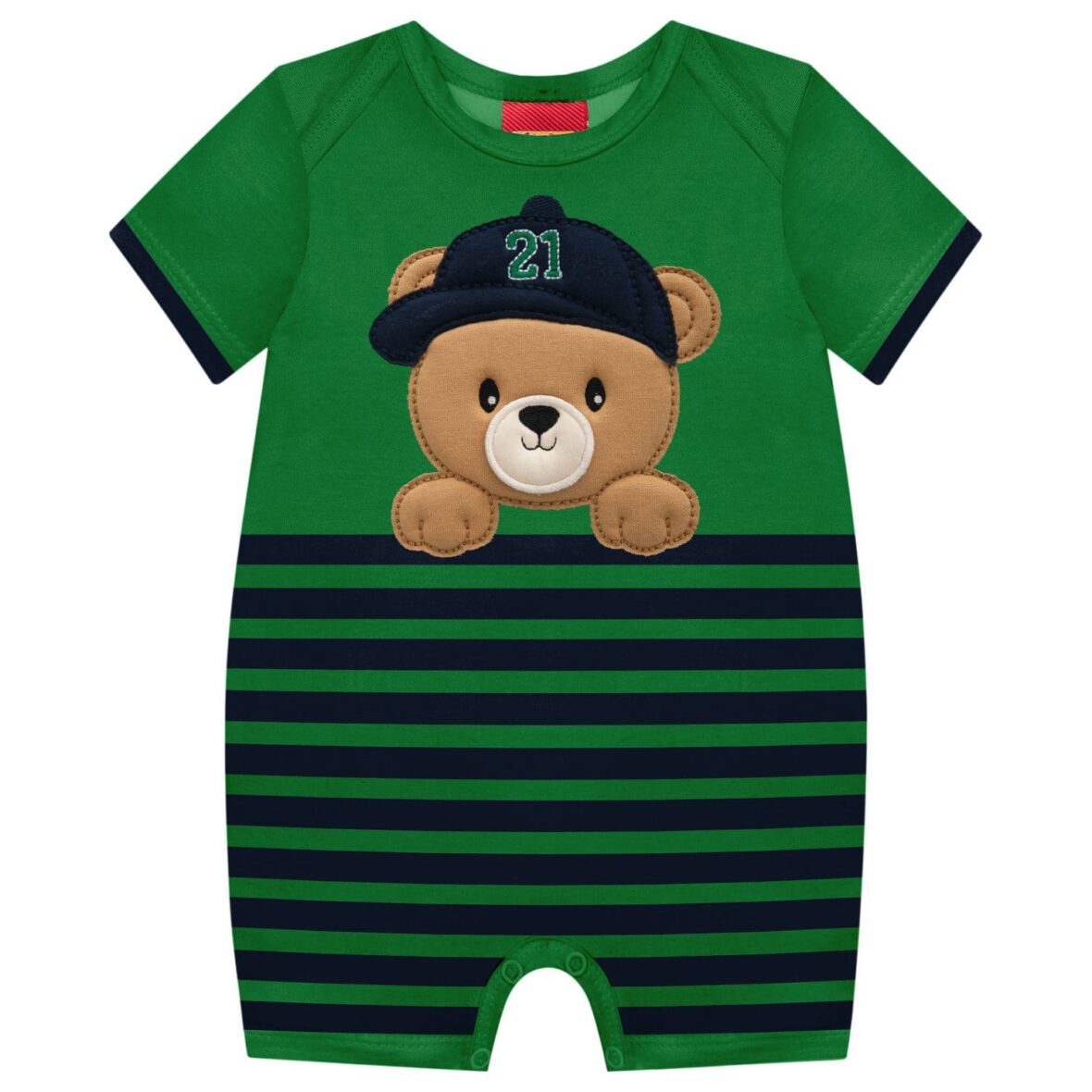 Macaquinho Curto Estampa Urso – Kyly