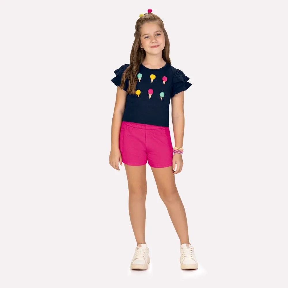 Conjunto Infantil Menina Sorvetes – Kyly