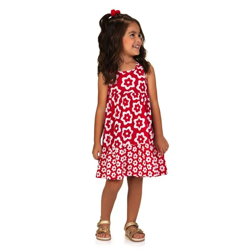 Vestido Encanto Floral Vermelho – Kyly