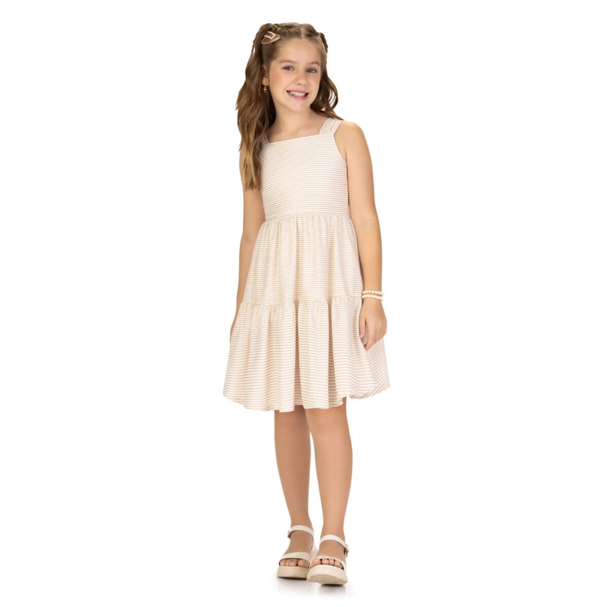 Vestido Infantil Listras – Kyly