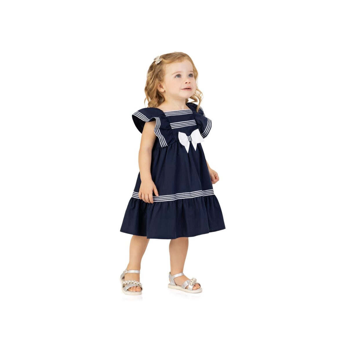 Vestido Infantil em Tricoline – Milon