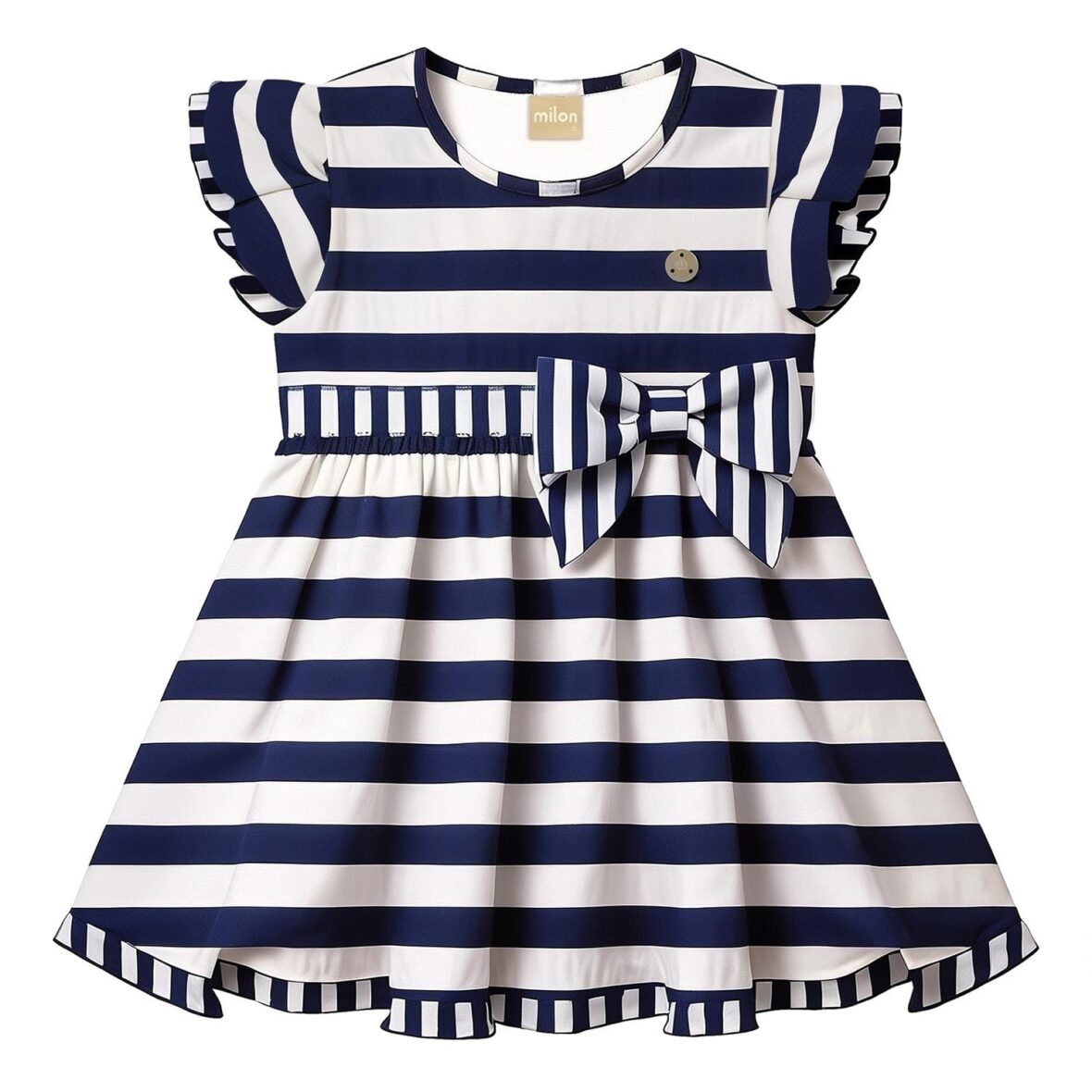 Vestido Listrado Infantil – Milon